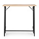 Sulankstomas rusvas kompiuterio stalas 80x45 cm ModernHome