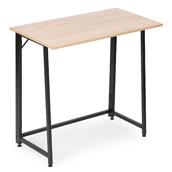 Sulankstomas rusvas kompiuterio stalas 80x45 cm ModernHome