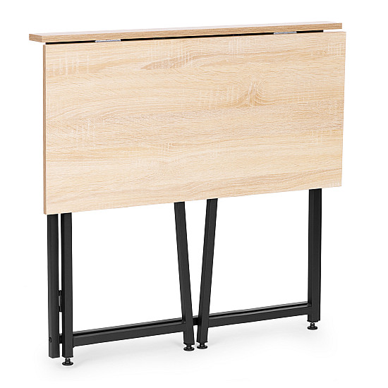 Sulankstomas rusvas kompiuterio stalas 80x45 cm ModernHome