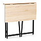 Sulankstomas rusvas kompiuterio stalas 80x45 cm ModernHome