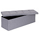 Light grey storage box 111x38 cm
