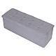 Light grey storage box 111x38 cm