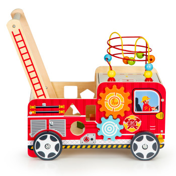 Деревянная обучающая ходунки с кубиками для детей ECOTOYS