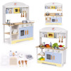 Wooden children's kitchen set with accessories