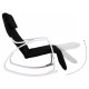 Supama juoda kėdė su reguliuojama atrama kojoms Foteliai ir kėdės ModernHome