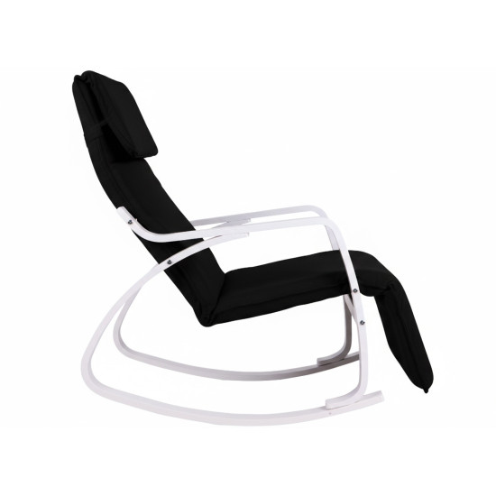 Supama juoda kėdė su reguliuojama atrama kojoms Foteliai ir kėdės ModernHome