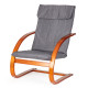 Finnish-style rocking chair-bed, gray, by ModernHome
