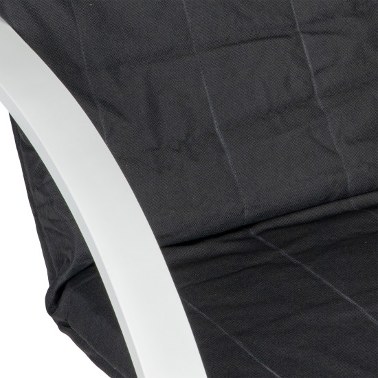 Suomiškas juodas supamasis krėslas poilsiui Foteliai ir kėdės ModernHome