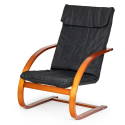 Finnish Black Rocking Chair-Recliner by ModernHome