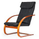 Finnish Black Rocking Chair-Recliner by ModernHome