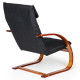 Finnish Black Rocking Chair-Recliner by ModernHome