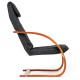 Finnish Black Rocking Chair-Recliner by ModernHome
