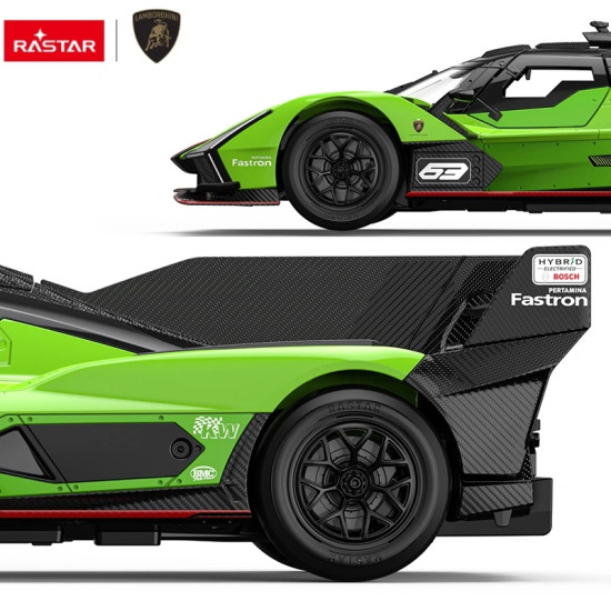 Nuotoliniu būdu valdomas automobilis Lamborghini SC63 LMDH Rastar