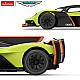 Nuotoliniu būdu valdomas žalias automobilis Aston Martin Valkyrie AMR PRO