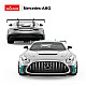 Nuotoliniu būdu valdomas pilkas automobilis Mercedes AMG GT2