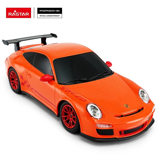 Nuotoliniu būdu valdomas raudonas automobilis Porsche GT3 RS