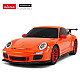 Nuotoliniu būdu valdomas raudonas automobilis Porsche GT3 RS