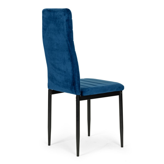 Mėlynų 4 kėdžių komplektas Foteliai ir kėdės MEBELKI24