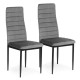 Pilkų 4 kėdžių komplektas Foteliai ir kėdės MEBELKI24