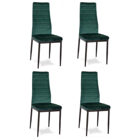 Žalių 4 kėdžių komplektas Foteliai ir kėdės MEBELKI24