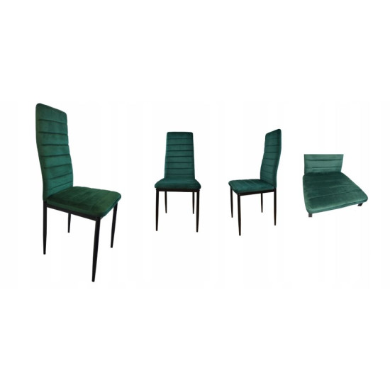 Žalių 4 kėdžių komplektas Foteliai ir kėdės MEBELKI24