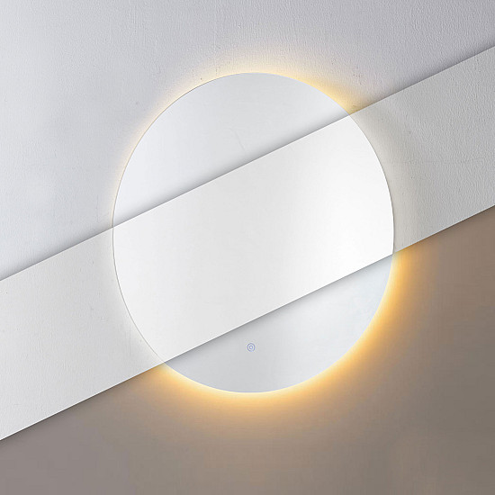 Apvalus LED vonios veidrodis 60 cm su 3 šviesos spalvomis ModernHome