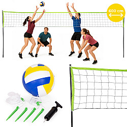 Tinklinio ir badmintono tinklas 600 x 240 cm sulankstomas MOVEPRO
