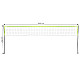 Tinklinio ir badmintono tinklas 600 x 240 cm sulankstomas MOVEPRO