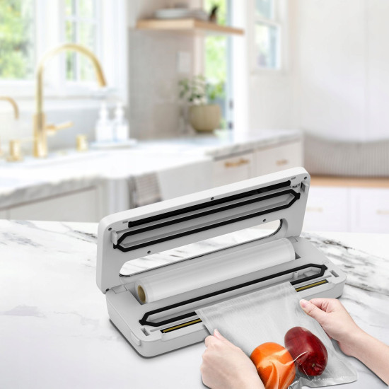 Baltas maisto produktų vakuuminis pakavimo aparatas, 120 W Elektronika ir buitiniai prietaisai WEBBER