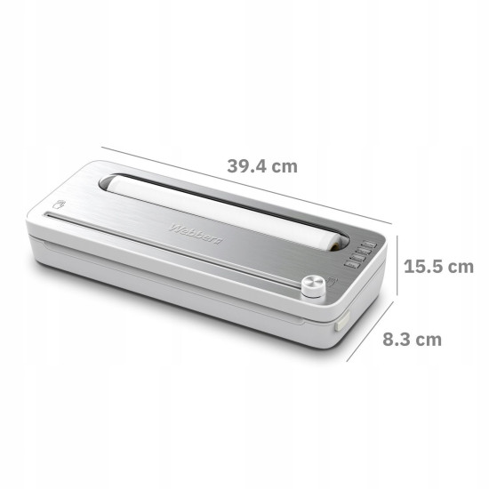 Baltas maisto produktų vakuuminis pakavimo aparatas, 120 W Elektronika ir buitiniai prietaisai WEBBER