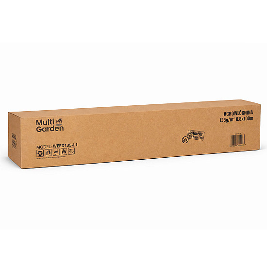 Juoda piktžolių kontrolės agro audinys 135 g/m² 0,8×100 m MultiGarden