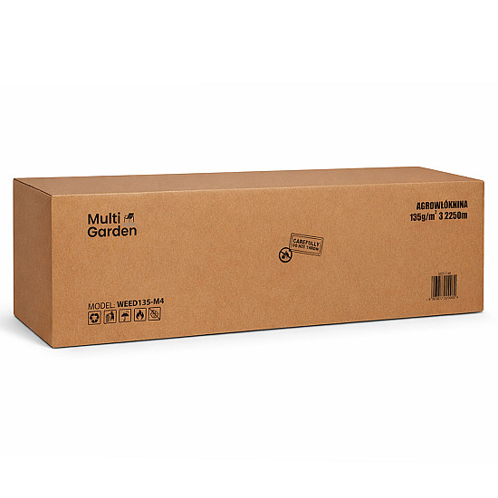 Juoda piktžolių kontrolės agro audinys 135 g/m² 3,2×50 m MultiGarden