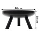 Large solid cast iron garden fire pit 60 cm, perfect for a bonfire