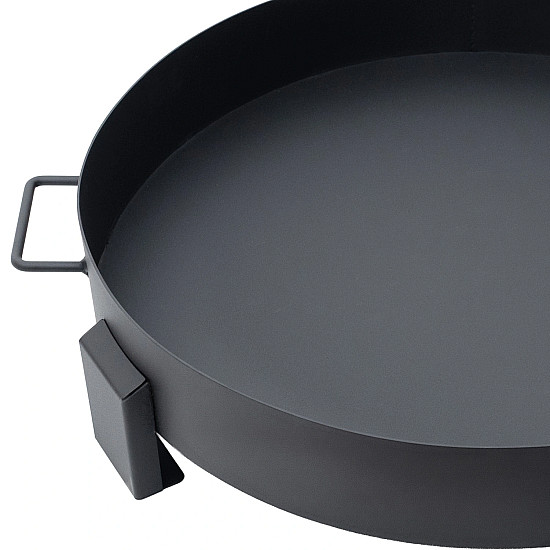 Duże żeliwne palenisko ogrodowe z uchwytami, 60 cm