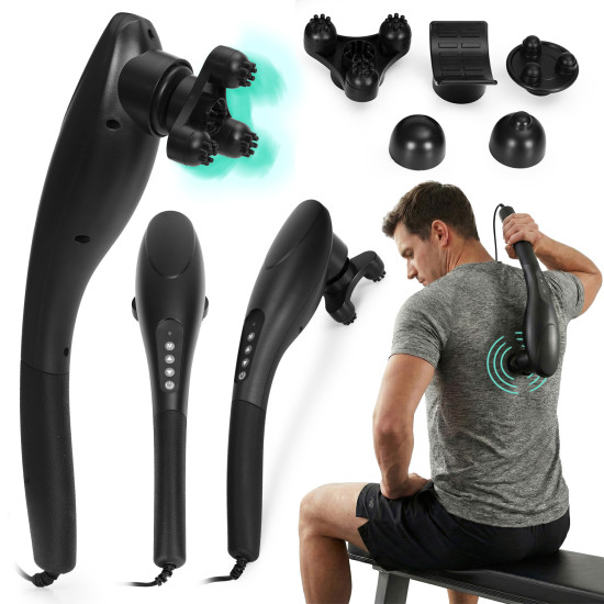 Rankinis vibracinis masažuoklis su 5 antgaliais, 20 W Elektronika ir buitiniai prietaisai ModernHome