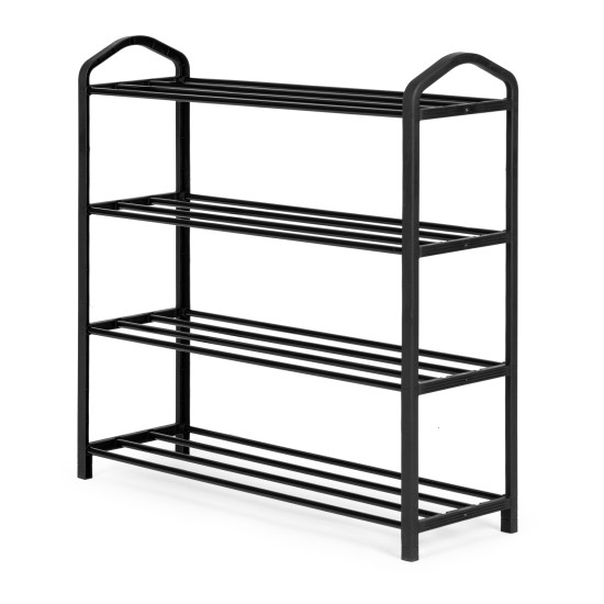Metalinė juoda batų lentynėlė, 4 lentynos Lentynos ModernHome
