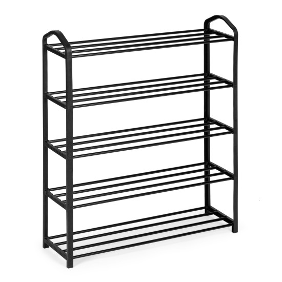 Metalinė juoda batų lentynėlė, 5 lentynos Lentynos ModernHome