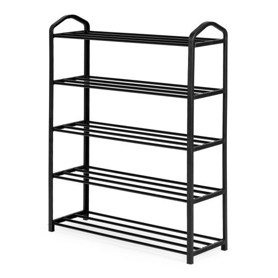 Metalinė juoda batų lentynėlė, 5 lentynos Lentynos ModernHome