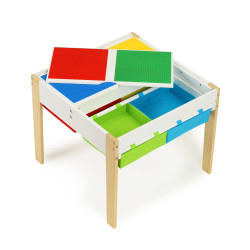 Wooden children's furniture set: table + 2 chairs