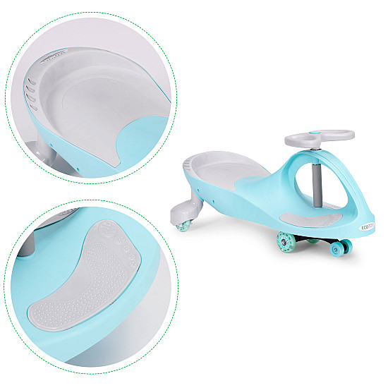 Wiggle mėlynas automobilis su LED ratukais