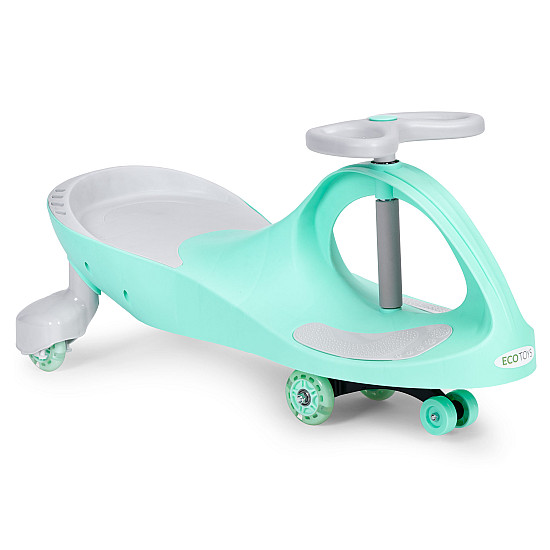 Wiggle žalias automobilis su LED ratukais