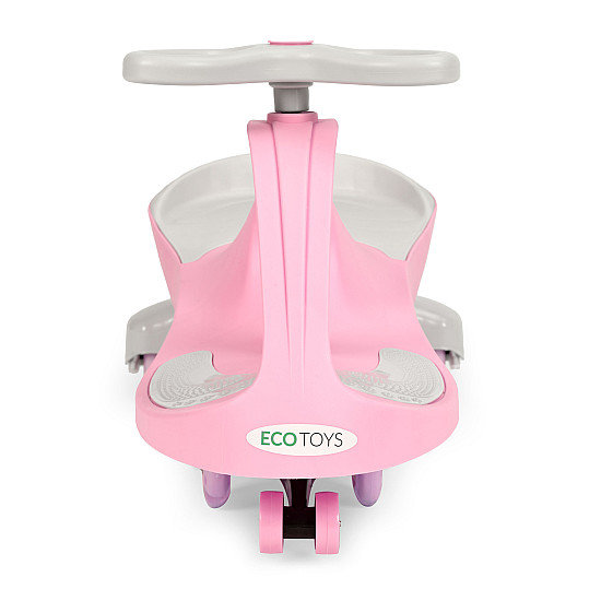 Wiggle rozā auto ar LED riteņiem