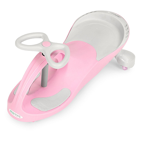 Wiggle rozā auto ar LED riteņiem