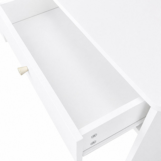 Kosmeetikalaud ümmarguse peegli ja LED-valgustusega ModernHome
