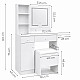 ModernHome Vanity Table with Mirror and LED Lighting
