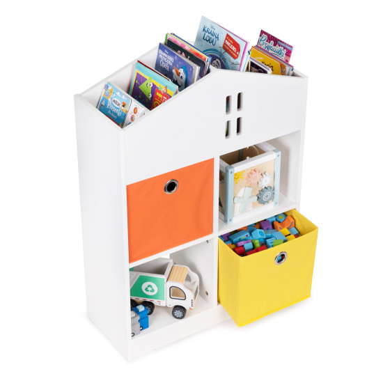 Medinė vaikų spintelė su lentynomis Vaikų baldai ECOTOYS