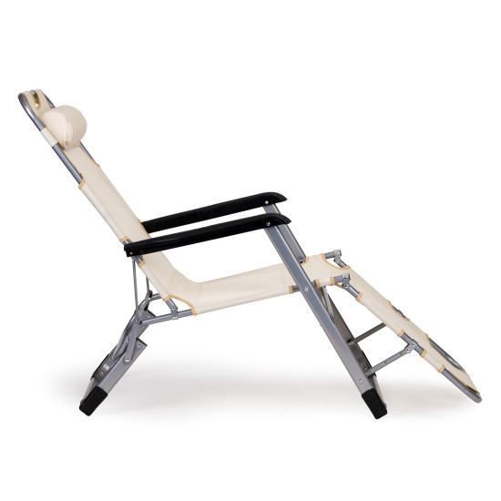 Smėlio spalvos  gultas, sulankstomas 2-in-1