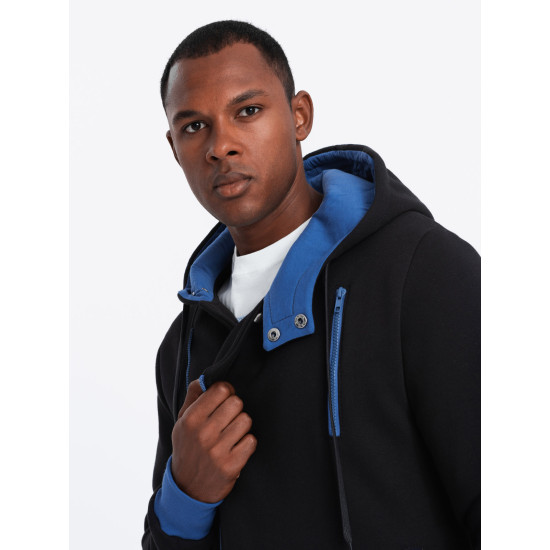 DEV - Men's zip-up hoodie - black B297 Men's zip-up hoodie - black