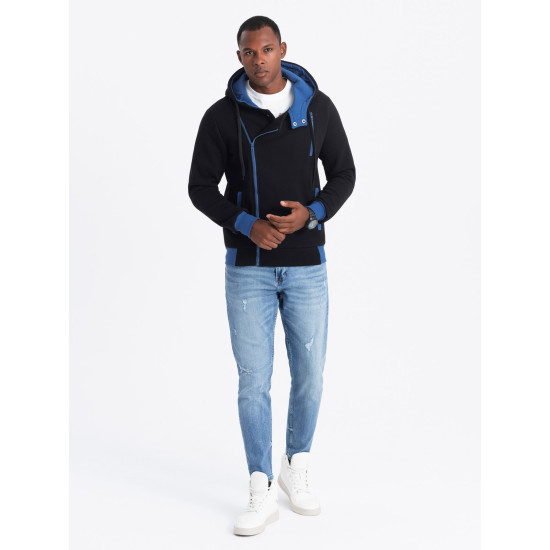 DEV - Men's zip-up hoodie - black B297 Men's zip-up hoodie - black