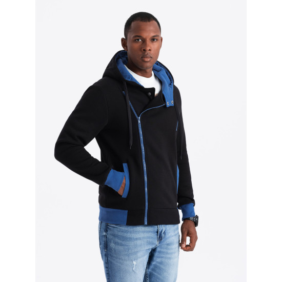 DEV - Men's zip-up hoodie - black B297 Men's zip-up hoodie - black